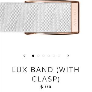 Whoop band. White and rose gold. NWOT